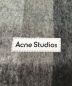 Acne studios (アクネストゥディオス) モヘアチェックスカーフ グレー：17800円