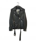 ALL SAINTSオールセインツ）の古着「Eline Oversize Leather Biker Jacket」｜ブラック