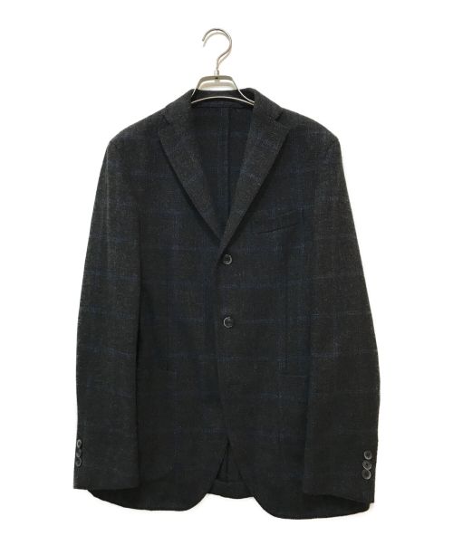 BOGLIOLI（ボリオリ）BOGLIOLI (ボリオリ) DOVERテーラードジャケット グレー×ネイビー サイズ:46の古着・服飾アイテム