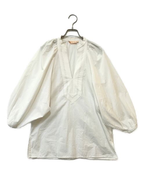 TORY BURCH（トリーバーチ）TORY BURCH (トリーバーチ) ボリュームスリーブブラウス ホワイト サイズ:XSの古着・服飾アイテム