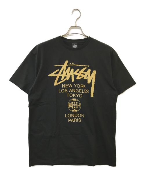 stussy（ステューシー）stussy (ステューシー) G-SHOCK (ジーショック) プリントTシャツ ブラック サイズ:XL 未使用品の古着・服飾アイテム