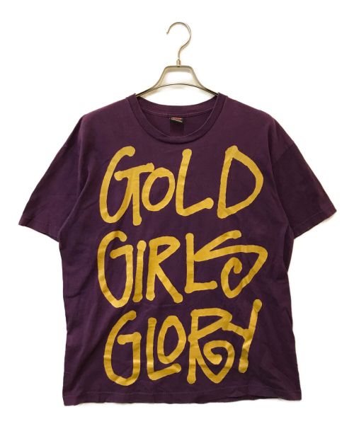 stussy（ステューシー）stussy (ステューシー) GOLD GIRLS GLORY TEE パープル サイズ:XLの古着・服飾アイテム