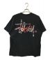 stussy (ステューシー) プリントTシャツ ブラック サイズ:XL：5000円