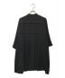 ENFOLD (エンフォルド) PEライトジョーゼット 3/4 Sleeve SH/シャツ ブラック サイズ:38：13000円