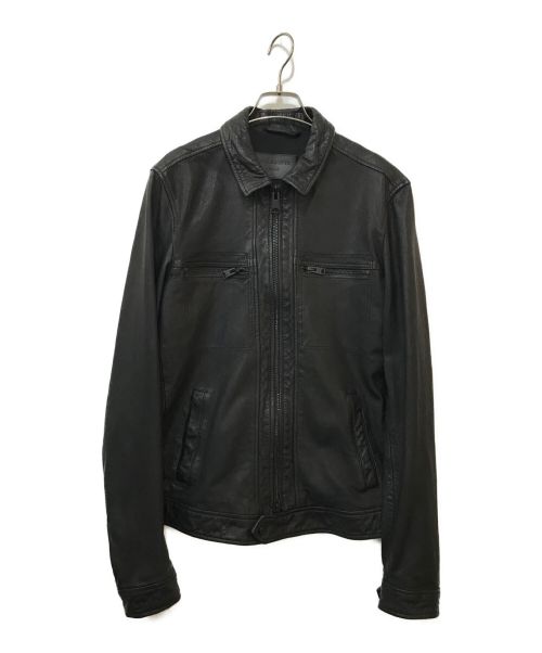 ALL SAINTS（オールセインツ）ALL SAINTS (オールセインツ) ゴートレザージャケット ブラック サイズ:SMALLの古着・服飾アイテム