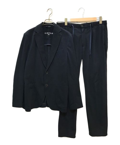 CIRCOLO 1901（チルコロ1901）Circolo 1901 (チルコロ1901) ピケジャージーセットアップスーツ ネイビー サイズ:50の古着・服飾アイテム