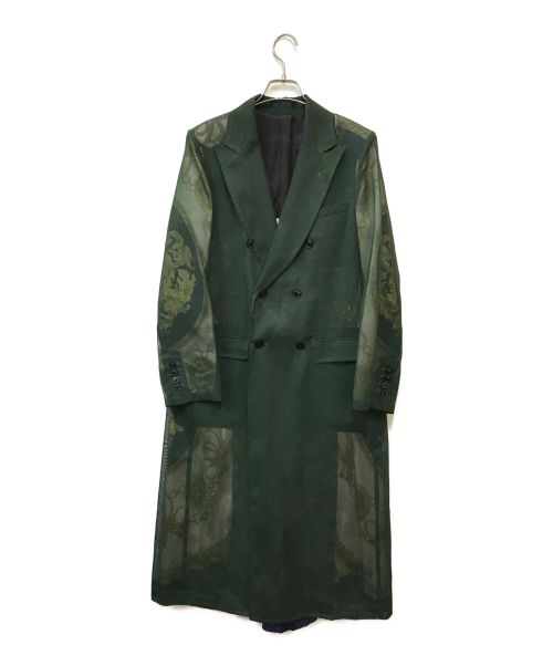 TOGA ARCHIVES（トーガアーカイブス）TOGA ARCHIVES (トーガアーカイブス) シースルースカーフコートコート グリーン サイズ:36の古着・服飾アイテム