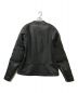 KADOYA (カドヤ) FENNELダブルライダースジャケット ブラック サイズ:3L：32800円