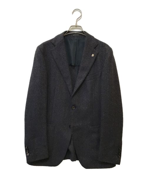 TAGLIATORE（タリアトーレ）TAGLIATORE (タリアトーレ) 2Bジャケット ブラウン×ネイビー サイズ:46/7　Rの古着・服飾アイテム