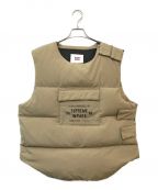 WTAPS×SUPREMEダブルタップス×シュプリーム）の古着「Tactical Down Vest」｜ベージュ
