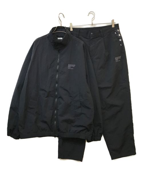 19SO（ナインティーンエスオー）19SO (ナインティーンエスオー) セットアップナイロンジャケット ブラック サイズ:XLの古着・服飾アイテム