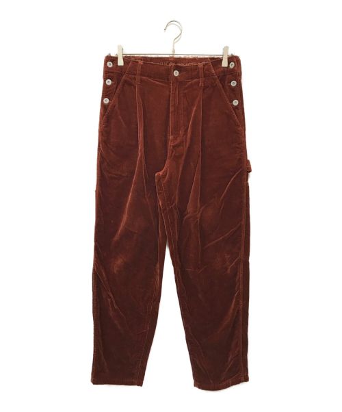 doublet（ダブレット）doublet (ダブレット) CUT OFF VELVET PANTS ブラウン サイズ:Sの古着・服飾アイテム
