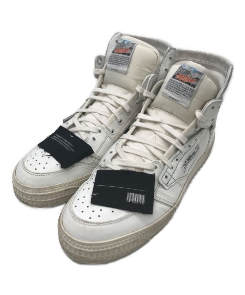 OFFWHITE（オフホワイト）OFFWHITE (オフホワイト) Court 3.0 high-top sneakers ホワイト サイズ:41の古着・服飾アイテム