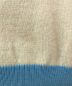 中古・古着 Christian Dior Sports (クリスチャン ディオールスポーツ) ロゴモックネックニット ブルー×アイボリー サイズ:L：8800円