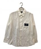 FENDIフェンディ）の古着「ロゴポケットシルクシャツ」｜ホワイト