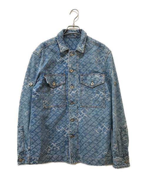 DIESEL（ディーゼル）DIESEL (ディーゼル) ジャカードデニムジャケット インディゴ サイズ:Sの古着・服飾アイテム