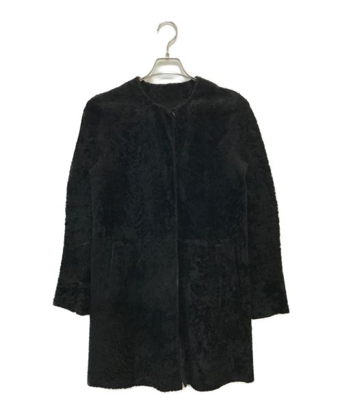DROMe（ドローム）DROMe (ドローム) リバーシブルムートンコート ブラック サイズ:Sの古着・服飾アイテム