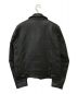 ADDICT CLOTHES (アディクト クローズ) シープスキンダブルライダースジャケット ブラック サイズ:38：80000円