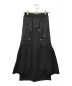 UN3D.（アンスリード）の古着「サテンコンビデザインスカート」｜ブラック