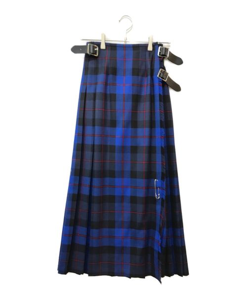 O'NEIL OF DUBLIN（オニールオブダブリン）O'NEIL OF DUBLIN (オニールオブダブリン) キルトスカート ブルー サイズ:GB8の古着・服飾アイテム