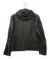 EMMETI (エンメティ) フーデットラムレザージャケット ブラック サイズ:46：60000円