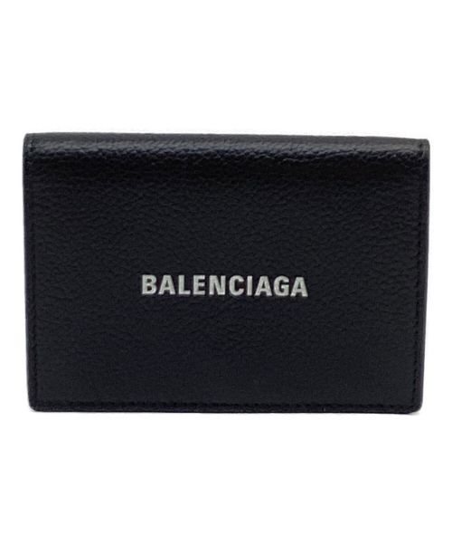 BALENCIAGA（バレンシアガ）BALENCIAGA (バレンシアガ) ロゴカードケース ブラックの古着・服飾アイテム