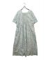 mala KALANCHOE (マーラ カランコエ) Poplin St Blk Print Short Sleeve Dress ホワイト×ブルー サイズ:表記なし：8000円