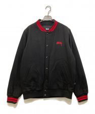 stussy (ステューシー) Wool Varsity Jacket ブラック サイズ:M