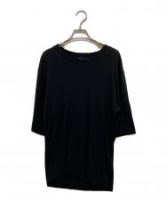 ami (アミ) ライトフルイドジャージーTシャツ ブラック サイズ:L