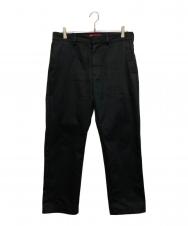SUPREME (シュプリーム) ワークパンツ ブラック サイズ:32
