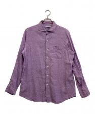 MACKINTOSH LONDON (マッキントッシュ ロンドン) リネンシャツ パープル サイズ:LL