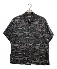 Schott (ショット) 総柄シャツ 782-3123022 ブラック サイズ:M