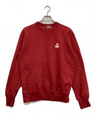 ISABEL MARANT (イザベルマラン) フロッキーロゴスウェット IH020057033H レッド サイズ:M