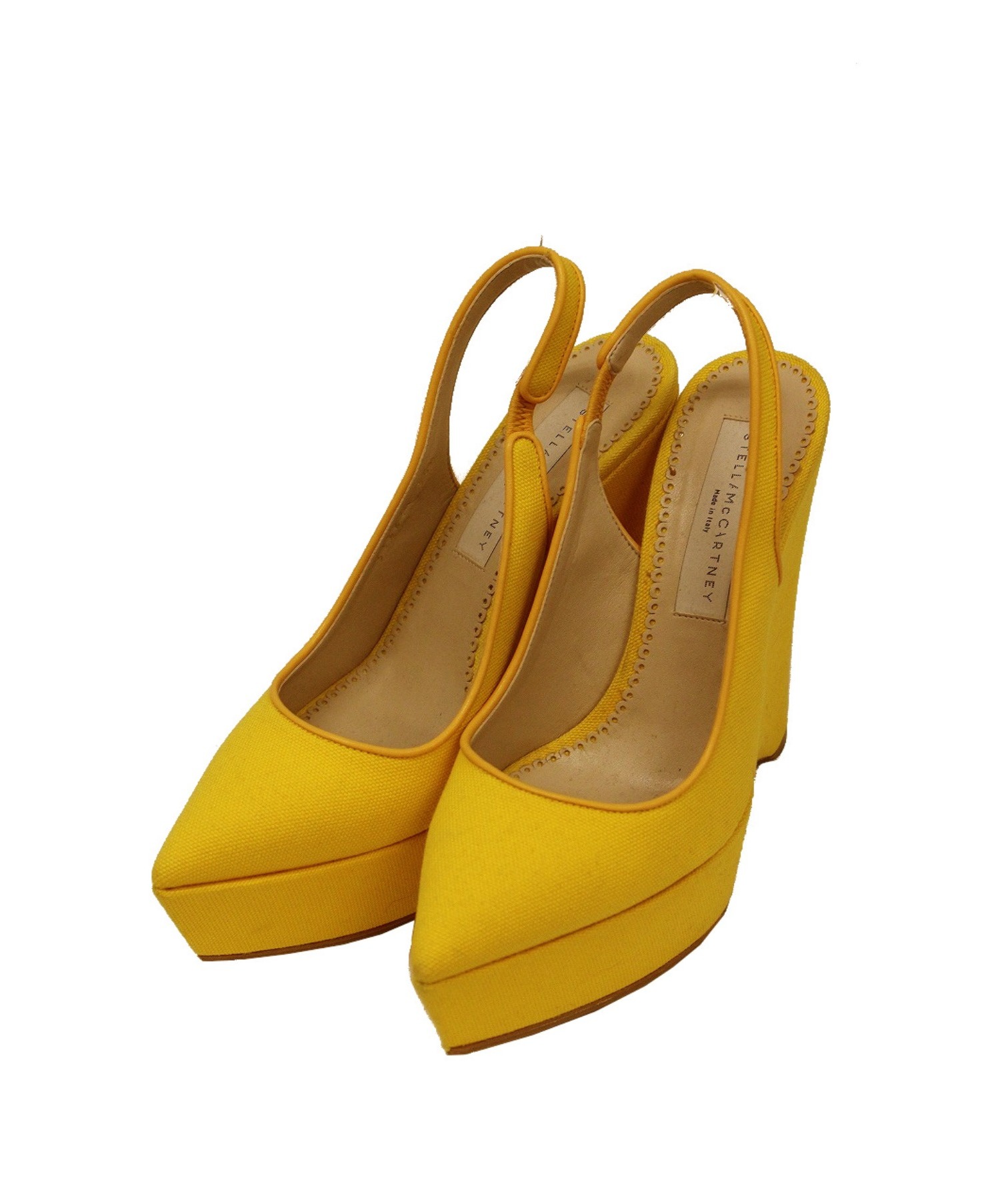 中古 古着通販 Stella Mccartney ステラ マッカートニー ウェッジソールストラップサンダル イエロー サイズ 36 5 ブランド 古着通販 トレファク公式 Trefac Fashion