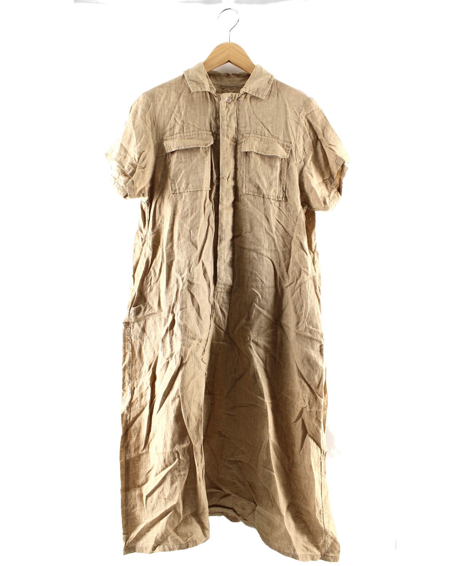 中古 古着通販 Nest Robe ネストローブ リネンシャツワンピース ベージュ サイズ ｆ ブランド 古着通販 トレファク公式 Trefac Fashion