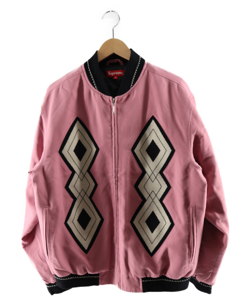 supreme diamond rayon bomber jacket