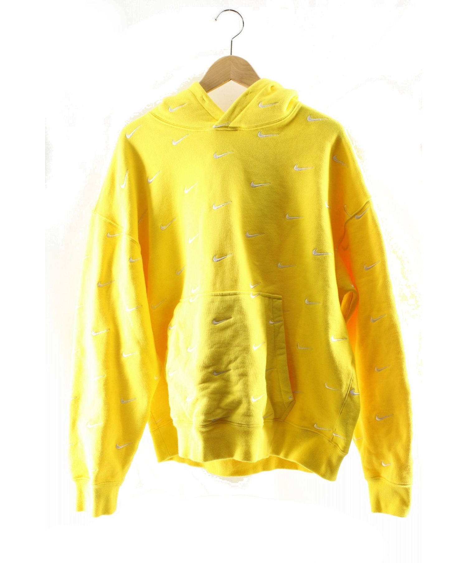 中古 古着通販 Nike ナイキ プルオーバーパーカー イエロー サイズ L Nrg Swoosh Logo Hoodie ブランド 古着通販 トレファク公式 Trefac Fashion