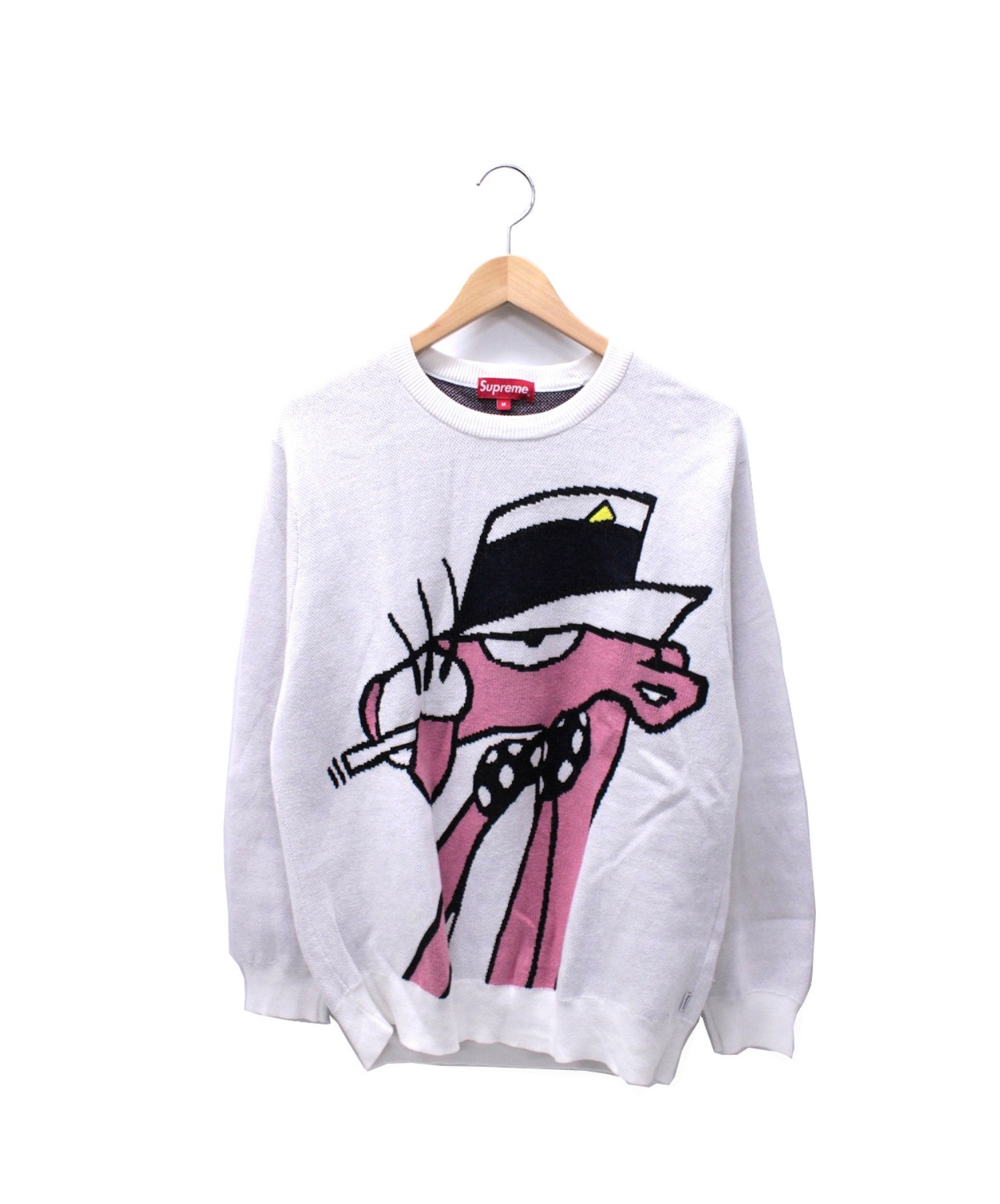 中古 古着通販 Supreme Pink Panther シュプリーム ピンクパンサー ピンクパンサーセーター ホワイト サイズ M 14ss Pink Panther Sweater ブランド 古着通販 トレファク公式 Trefac Fashion