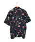 DIESEL (ディーゼル) フラワーパターンオープンカラーシャツ ブラック サイズ:M：4800円