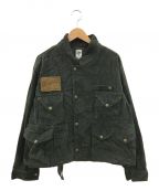South2 West8（サウスツーウエストエイト）の古着「H.G. FISHING JACKET-14W CORDUROY」｜グリーン