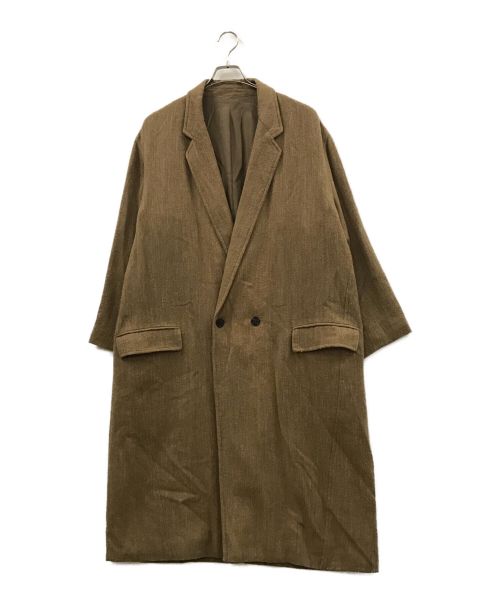 UNUSED（アンユーズド）UNUSED (アンユーズド) Wool Linen Coat ブラウン サイズ:3の古着・服飾アイテム