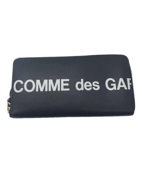 COMME des GARCONS（コムデギャルソン）COMME des GARCONS (コムデギャルソン) ヒュージロゴロングウォレット ブラックの古着・服飾アイテム