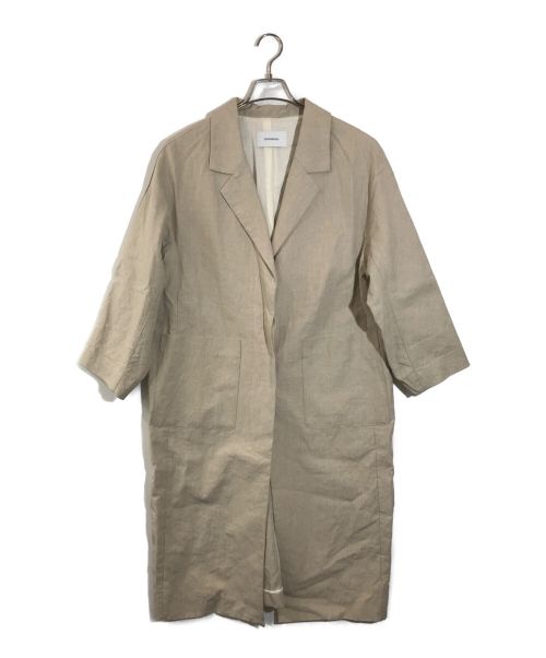 JOHNBULL（ジョンブル）Johnbull (ジョンブル) コーティングステンカラーコート グレー サイズ:Fの古着・服飾アイテム