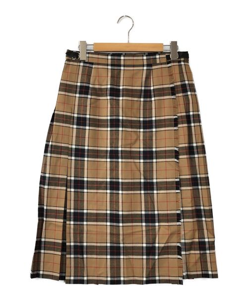 O'NEIL OF DUBLIN（オニールオブダブリン）O'NEIL OF DUBLIN (オニールオブダブリン) レギュラーキルトラップスカート ベージュ サイズ:16 未使用品の古着・服飾アイテム