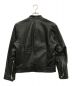EMMETI (エンメティ) ANDREAラムスキンシングルライダースジャケット ブラック サイズ:46：38000円