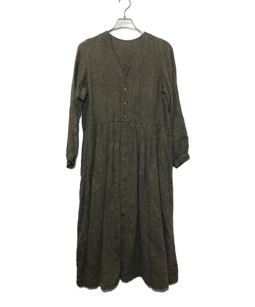 nest Robe（ネストローブ）nest Robe (ネストローブ) リネンワンピース ベージュ サイズ:freeの古着・服飾アイテム