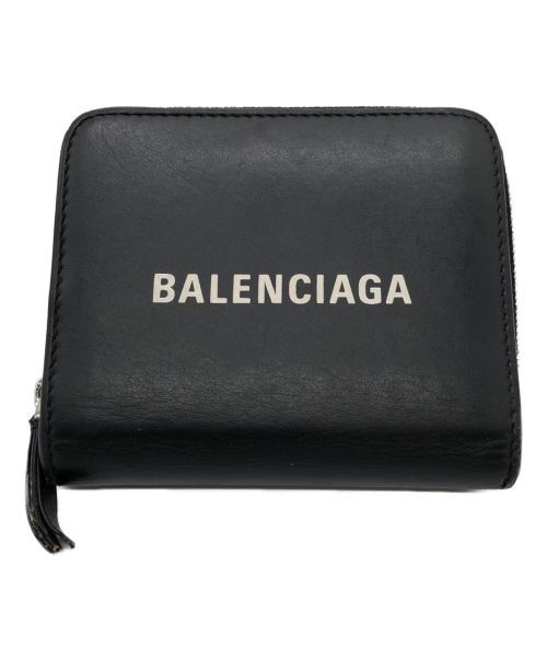 BALENCIAGA（バレンシアガ）BALENCIAGA (バレンシアガ) エブリデイ ラウンドファスナーウォレット ブラックの古着・服飾アイテム