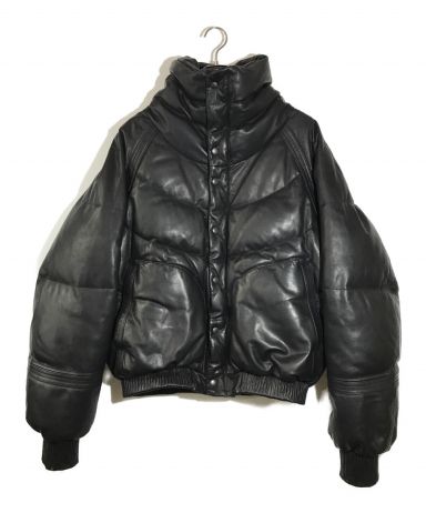中古・古着通販】RIN (リン) Leather Down Jacket TTAGGG ブラック 