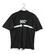 BALENCIAGAバレンシアガ）の古着「22AW 360 TUBULAR ダメージ加工オーバーサイズTシャツ」｜ブラック