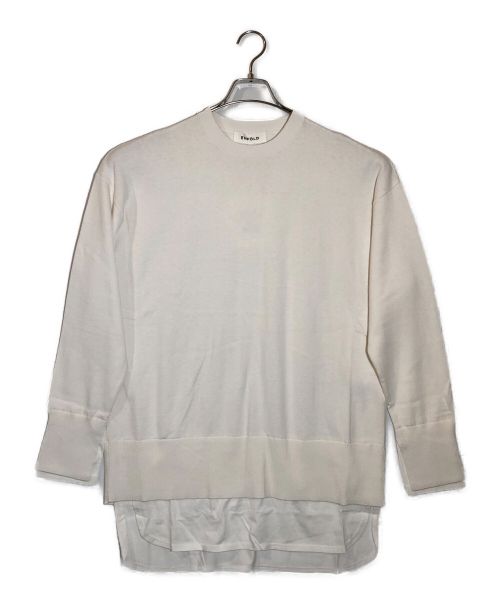 ENFOLD（エンフォルド）ENFOLD (エンフォルド) カットヘムニットプルオーバー ホワイト サイズ:38 未使用品の古着・服飾アイテム